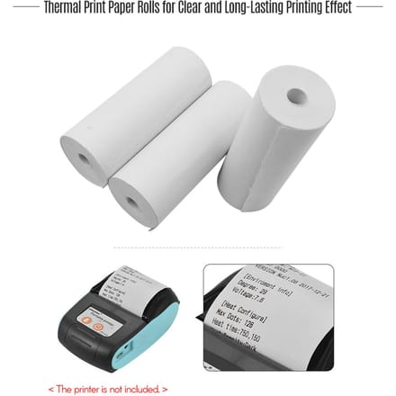 Thermische papierrollen 80x30mm kassabonpapier kassapapierrollen voor supermarkt POS kassabonprinter, 6 rollen 6 Rolls