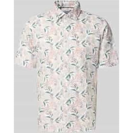Slim fit zakelijk Hemd van linnenmix met Kentkraag