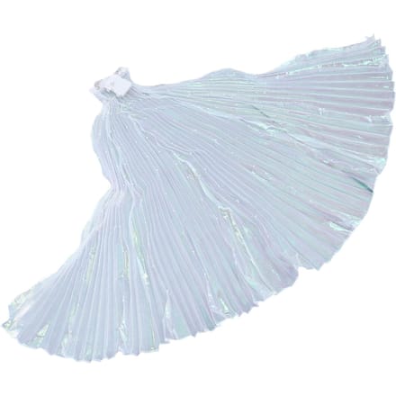 LED Vleugel Gloed Oplichtende Buikdans Kostuums met Stokken Kinder Optreedkleding voor Carnaval white