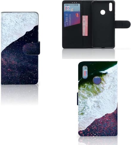 Huawei Y7 (2019) Book Case Sea in Space