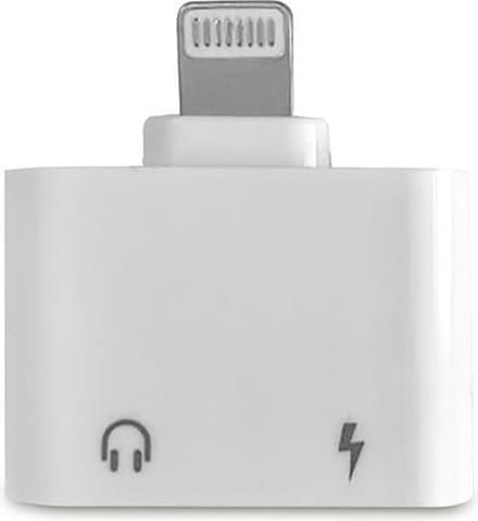 Dual port adapter / splitter alleen voor iPhone hoofdtelefoons en oplader Delight