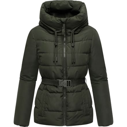 Marikoo dames winterjas Himee met tailleceintuur & magneetzakken