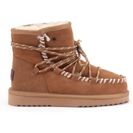 Warmbat - maat 41 - Kalbarri Suede lace boot Dames Laarzen - Cognac