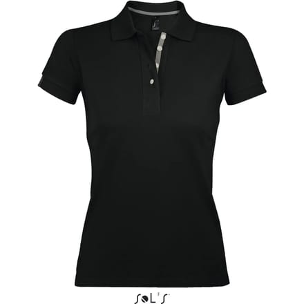 SOL'S Women´s Polo Shirt Portland L588 - Black/Grey (Solid) - L
