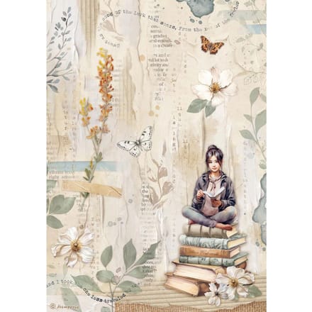 Motief strozijde "Secret Diary - Books"
