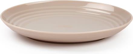 Plasticforte Rond bord/camping bord - D25 cm - beige - kunststof