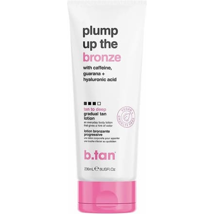 b.tan - plump up the bronze - tan to deep everyday glow lotion 236ml