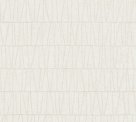 GRAFISCH MOZAIEK BEHANG | Geometrisch - Crèmewit Goud - A.S. Création Jade 2