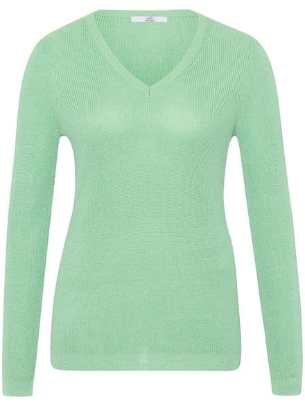 Trui V-hals Van Anna Aura groen