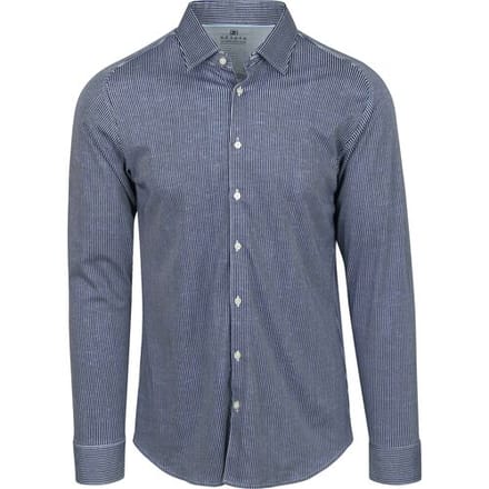Desoto Overhemd Vertical Stripes Casual Kent Navy / male