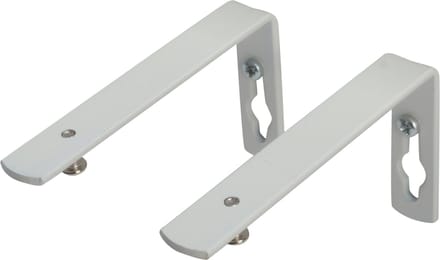 2 Steunen 10cm Wit Rail PLUS/U-Luxe