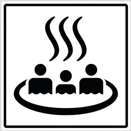 Hottub jacuzzi sticker | 20 x 20 cm
