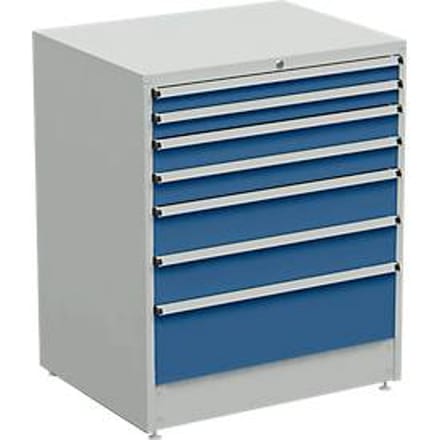 Ladekast, 7 schuifladen, B 910 x D 715 x H 1100 mm