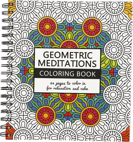 Kleurboek, Geometric, afm 19,5x23 cm, Aantal pagina's 64, 1 stuk