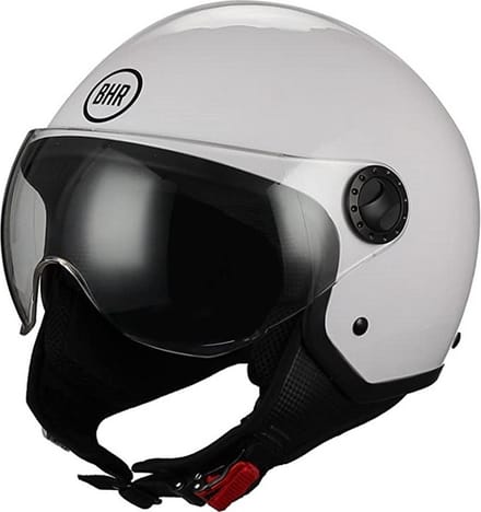 BHR 801 vespa helm met vizier | wit | maat L