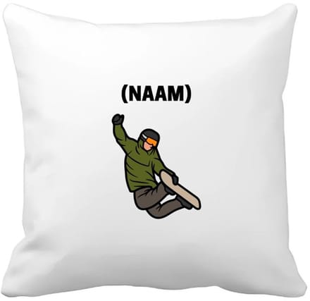 Akyol - snowboard met eigen naam Kussen hoes - Snowboarden - snowboarders - wintersport - 40 bij 40 cm