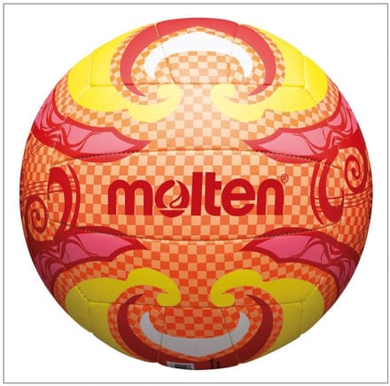 Molten Beachvolleybal - oranje/roze/geel/rood