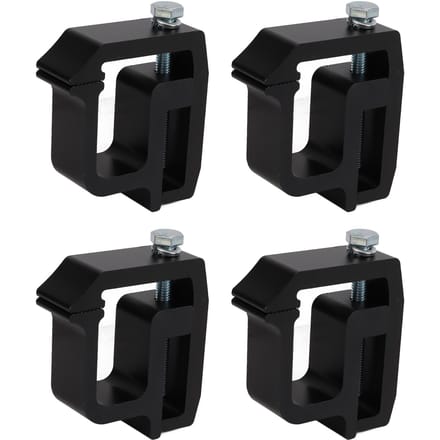 Pinces de Montage Topper de Benne en Aluminium de Rechange pour CHEVY Silverado Sierra 1500 2500 3500 black