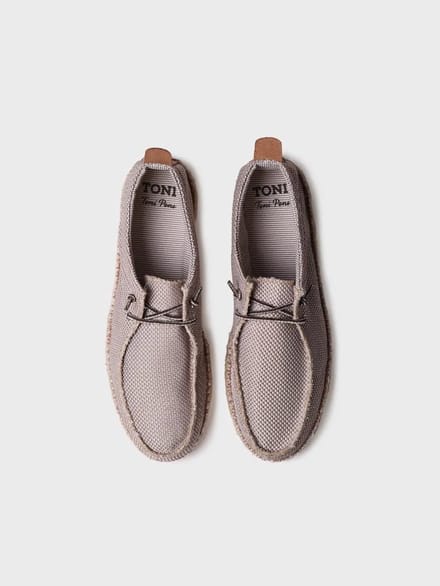 Espadrilles voor heren van mesh met veters | OSCAR