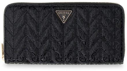 GUESS portemonnee Stacey SLG Zip Around Wallet Black zwart