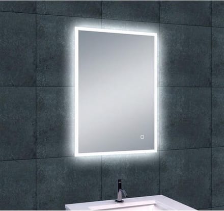 Wiesbaden Quatro spiegel rechthoek met LED, dimbaar en spiegelverwarming 70 x 50 cm