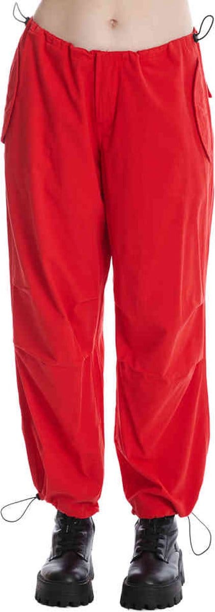 Banned - Nyx Wijde broek - M - Rood