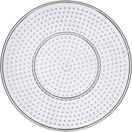 Onderplaat, grote cirkel, d 15 cm, medium, helder, 1 stuk