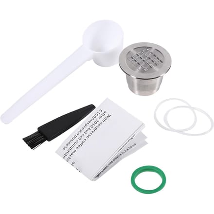 Roestvrijstalen Hervulbare Herbruikbare Koffiecapsule voor Nespresso Machine (Draadoppervlak) white