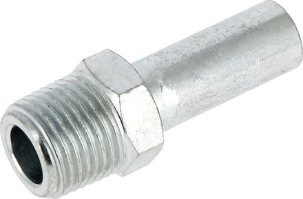 Bonfix Pressfitting staalverzinkt CV Insteekkoppeling 1/2 x �22 - conische buitendraad (R) x insteek