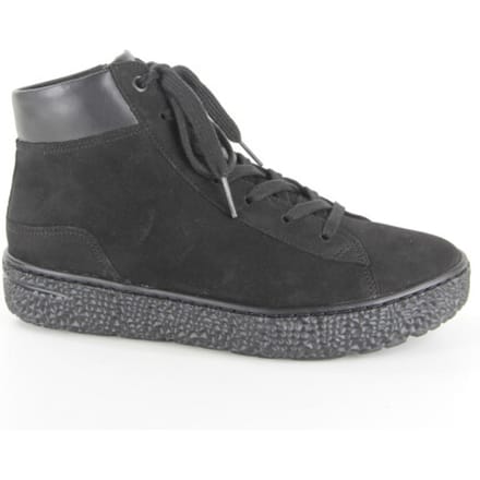 Hartjes Nub Mid Sneaker Sneakers - Suède - Dames - Zwart - Maat 38,5