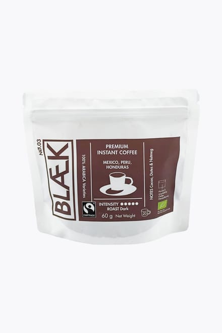 Blaek BLÆK Organic Instant Coffee No. 3 Dark Roast Bio 60g