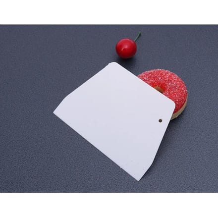 Bakschraper Trapeziumvormig Crème Taart Deegmes Plastic Schraper Huishoudelijke Keuken Bakgereedschap Groot Snijmes red