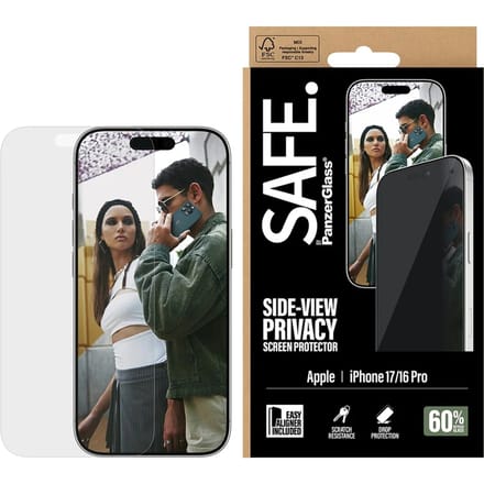 SAFE by PanzerGlass Privacy Screenprotector Ultra Wide Fit met applicator geschikt voor Apple iPhone 17