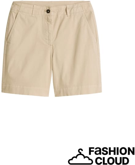 regular fit chino-shorts van katoenmix
