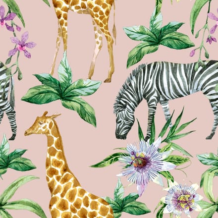 Servetten - 33x33 cm - Dieren - Zebras & Girafes