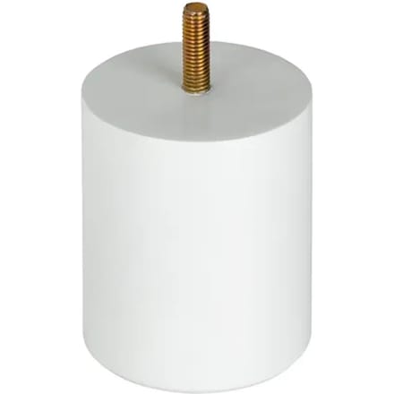 Duraline Meubelpoot Rond Hout Wit Ø6,4x8cm Beuken Fsc