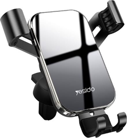 YESIDO Universele Telefoonhouder auto - Ventilatierooster - Extra stevig - Draaibaar - Auto Houder - Zwart