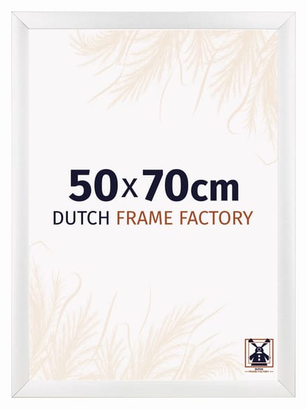 Fotolijst 50x70 cm - MDF - Wit Hoogglans - Praag