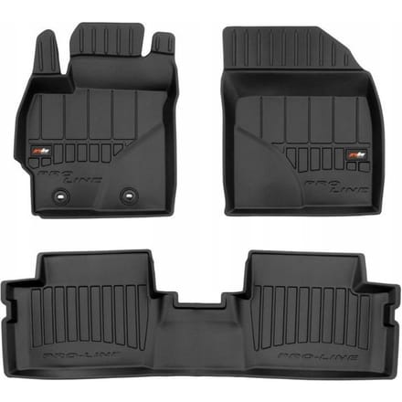 FROGUM 3D Gummimatten Set – Passend für Toyota Corolla X E14 / E15 (2006-2013) – Hohe 6 cm Kanten – TPE – Geruchlos & Schwarz