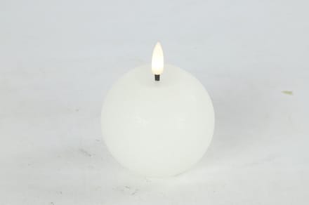 Countryfield LED bolkaars wit 8x8x9,5cm - sfeervolle verlichting.