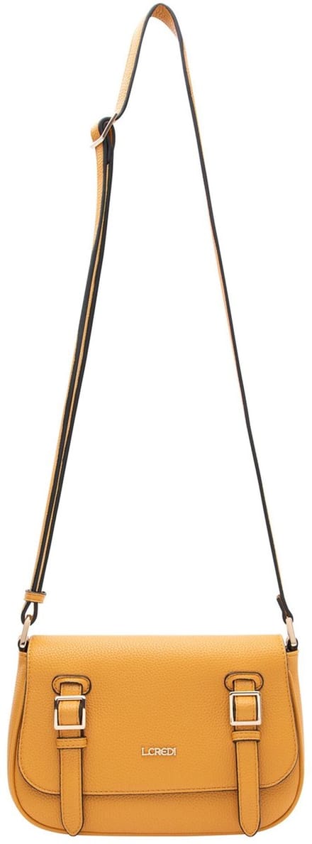 L.CREDI Panja Schoudertas 24 cm - Dames - amber