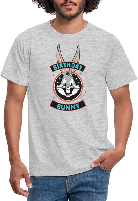 Looney Tunes Bugs Bunny Birthday Bunny T-Shirt Heren