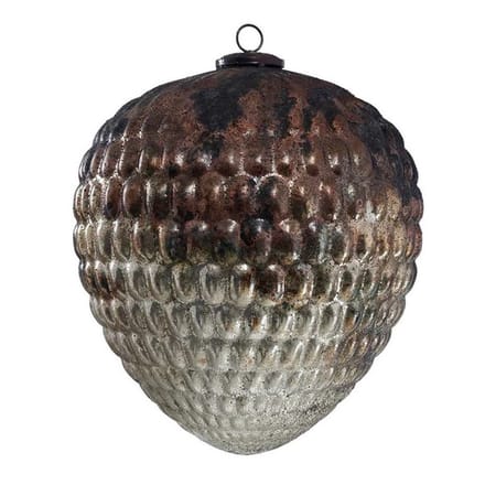 PTMD XXL Reinier Kerstbal Dennenappel - 38 x 38 x 40 cm - Glas - Koper