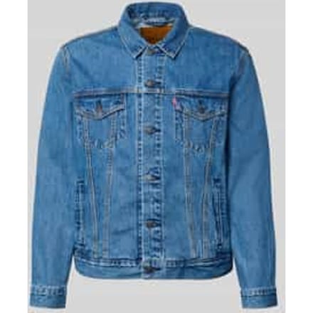 regular fit jeansjack van puur katoen