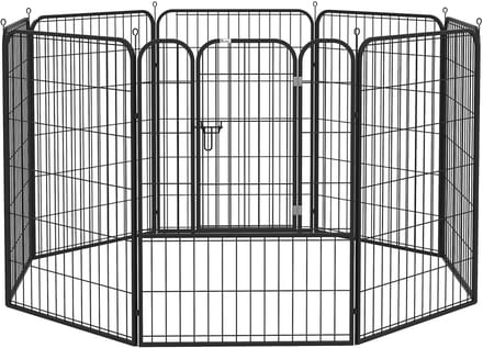 Hondenren - Puppyren - Hondenbench - Staal - Uitbreidbaar - Grijs