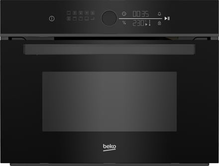 Beko BBCW13400DX | Inbouw oven met magetron | 45 cm | Zwart