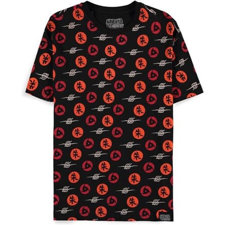Difuzed Naruto Shippuden Symbols T-Shirt-Maat M (Diversen) Nieuw