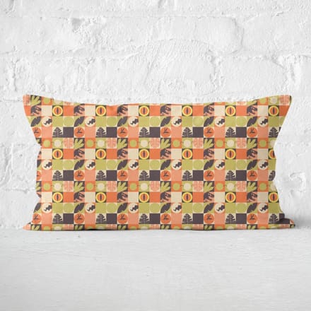 Orange Jurassic Park Rectangular Cushion 30x50 - Soft Touch