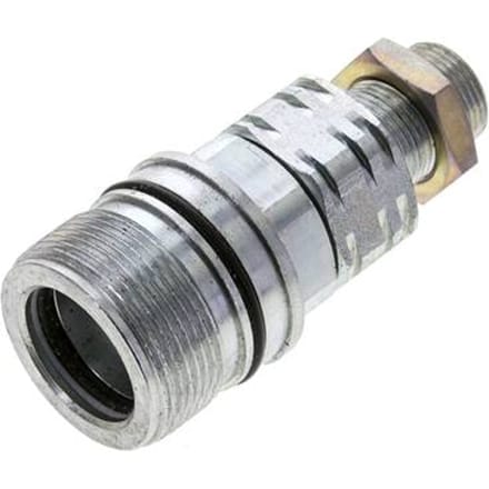 Stalen DN 20 Hydraulische Koppeling Snelkoppeling 14 mm S Knelring Schotkoppeling ISO 14541/8434-1 D M42 x 2