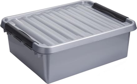 Sunware - Q-line opbergbox 25L metaal zwart